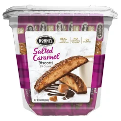 Nonni’s individually wrapped Salted Caramel Italian Biscotti Cookies , 25 Packs/Box (NSD97670)