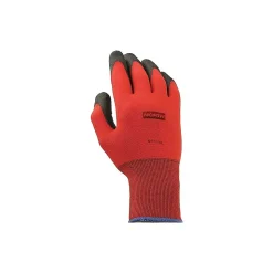 North by Honeywell NorthFlex Red Nylon PVC Gloves, Red/Black, 12 Pairs/Pack (NF11/9L)