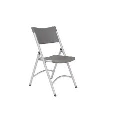 NPS 600 Series Heavy Duty Plastic Folding Chair, Charcoal Slate, 100 Pack (620/100)