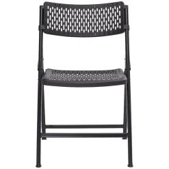NPS AirFlex Series Premium Polypropylene Folding Chair, Black, 4/Pack (1410)