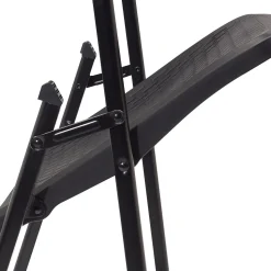 NPS AirFlex Series Premium Polypropylene Folding Chair, Black, 4/Pack (1410)