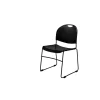NPS Commercialine 850 Series Ultra Compact Stack Chair, Black, 8 Pack (850-CL/8)