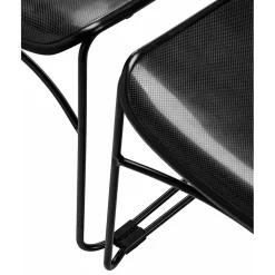 NPS Commercialine 850 Series Ultra Compact Stack Chair, Black, 8 Pack (850-CL/8)
