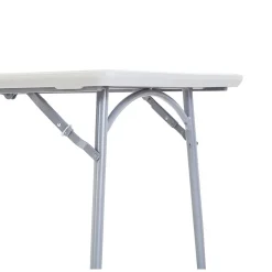 NPS Heavy Duty Fold-in-Half Table, 30 x 72, Speckled Gray (BMFIH30721)