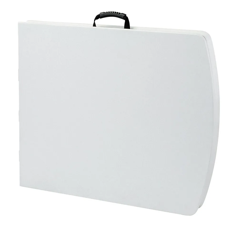 NPS Heavy Duty Fold-in-Half Table, 30 x 72, Speckled Gray (BMFIH30721)