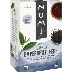 Numi® Emperor's Organic Pu-erh Tea, Higher Caffeine, 16 Bags/Box