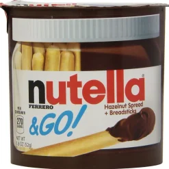 Nutella Nutella & Go! Spread and Breadstick, Single Serve, Hazelnut (80314)