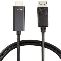 NXT Technologies™ 6' DisplayPort/HDMI Audio/Video Cable, Male to Male, Black (NX51760)