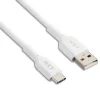 NXT Technologies™ 4 Ft. Braided USB-C to USB-A Cable, White (NX60474)