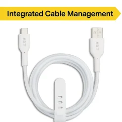 NXT Technologies™ 4 Ft. Braided USB-C to USB-A Cable, White (NX60474)