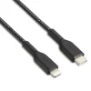 NXT Technologies™ 4 Ft. Braided USB-C to Lightning Cable for iPhone/iPad/iPod touch, Black (LBA020-4BKST)