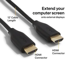 NXT Technologies™ 12' HDMI to HDMI Audio/Video Cable, Male to Male, Black (NX29740)