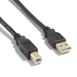 NXT Technologies™ 11' USB B to USB A Printer Cable, Male to Male, Black (NX29930)