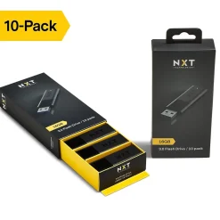 NXT Technologies™ 16GB USB 3.0 Type A Flash Drive, Black, 10/Pack (NX56890-US/CC)