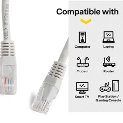 NXT Technologies™ NX56840 25' CAT-6 Cable, Gray