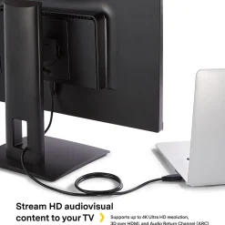 NXT Technologies™ NX29738 4' HDMI 4K Audio/Video Cable, Male to Male, Black