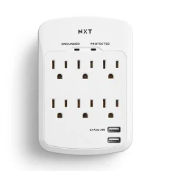 NXT Technologies™ 6-Outlet Plus USB Surge Protector, 1200 Joules (NX54321)