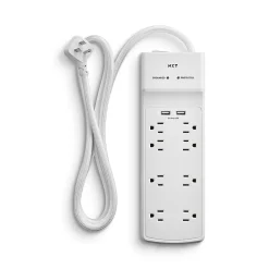 NXT Technologies™ 8-Outlet Plus USB Surge Protector, 6' Cord, 2100 Joules (NX54317)