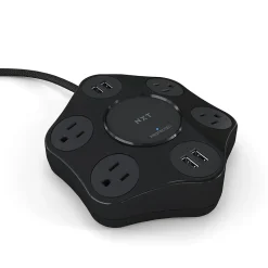 NXT Technologies™ 4-Outlet plus USB Surge Protector, 8' Braided Cord, 500 Joules (NX 56819)