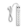NXT Technologies 6-Outlet Surge Protector, 4' Cord, 600 Joules (NX54312)