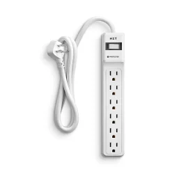 NXT Technologies 6-Outlet Surge Protector, 4' Cord, 600 Joules (NX54312)