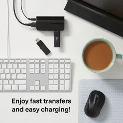 NXT Technologies™ 4-Port USB 3.0 Hub, Black (NX29745)