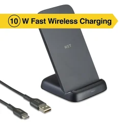 NXT Technologies™ Qi Wireless Charging Stand, Black (NX60455)