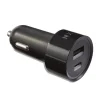 NXT Technologies™ Universal 2-Port USB-C and USB-A Car Charger, Black (NX54336)