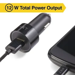 NXT Technologies™ Universal 1 USB Port Car Charger, Black (NX54335)