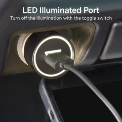 NXT Technologies™ Universal 1 USB Port Car Charger, Black (NX54335)