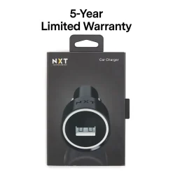 NXT Technologies™ Universal 1 USB Port Car Charger, Black (NX54335)