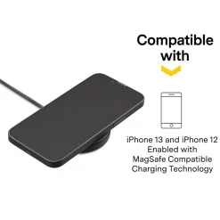 NXT Technologies™ Wireless Magnetic Charger Bundle for Most Smartphones, Black (NX60457)