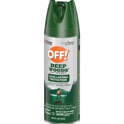 OFF! Deep Woods V Aerosol for Mosquitos, Alcohol Odor, 6 oz., 12/Carton (333242)