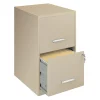 Office Designs 2 Drawer Vertical File Cabinet, Putty/Beige, Letter, 18''D (17369)