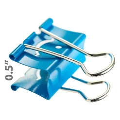 Officemate Smiling Face Medium Binder Clips, Assorted Colors, 36 Clips/Pack (31095)