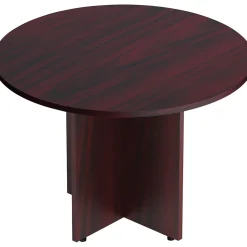 Offices To Go 42" Dia. Superior Laminate Round Conference Table, American Mahogany (TDSL42RAML)