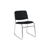 Offices To Go Armless Fabric Stack Chair, Black, 2/CT (OTG11697-QL10)