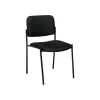 Offices To Go Fabric Armless Stacking Chair, Fabric, Black (OTG2748LQ10)