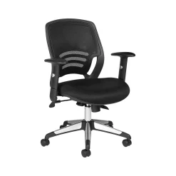 Offices To Go Fabric Manager Chair, Mesh Black (OTG11686B)