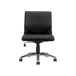 Offices To Go Faux Leather Task Chair, Black (OTG11735PU30/BL20)