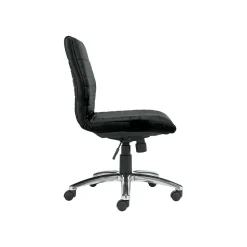 Offices To Go Faux Leather Task Chair, Black (OTG11735PU30/BL20)