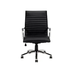 Offices to Go Faux Leather Executive Chair, Black (OTG11730B)