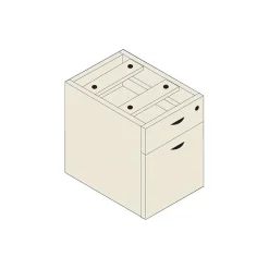 Offices To Go Furniture Collection in American Cherry, Hanging Box/File Pedestal