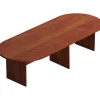 Offices To Go Laminate Racetrack Conference Table, American Dark Cherry, 29 1/2"H x 120"W x 48"D