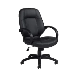 Offices To Go Luxhide Executive Chair, Black (OTG2788BL20)