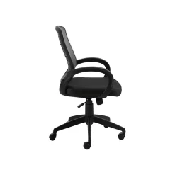 Offices To Go Mesh Back Fabric Manager Chair, Gray and Black (OTG10902B)