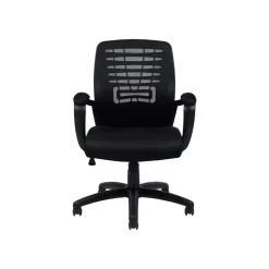 Offices To Go Mesh Back Fabric Manager Chair, Black (OTG11750B)