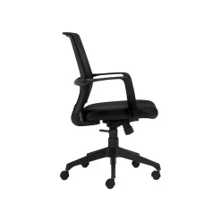 Offices To go Mesh Back Luxhide Conference Chair, Black (OTG13026B)