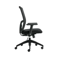Offices To go Mesh Back Luxhide Task Chair, Black (OTG3191BL20)