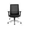 Offices To go Mesh Back Patterned Fabric Task Chair, Black (OTG11325B)